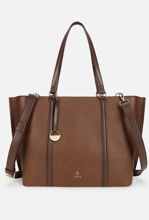 IRTH Textured Shoulder Bag