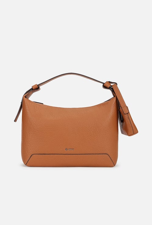 IRTH Textured Shoulder Bag with Pouch