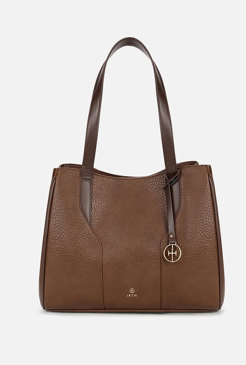 IRTH Textured Shoulder Bag