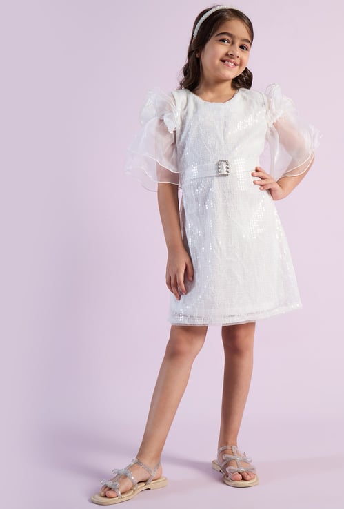 PEPPERMINT Girls Sequin Dress