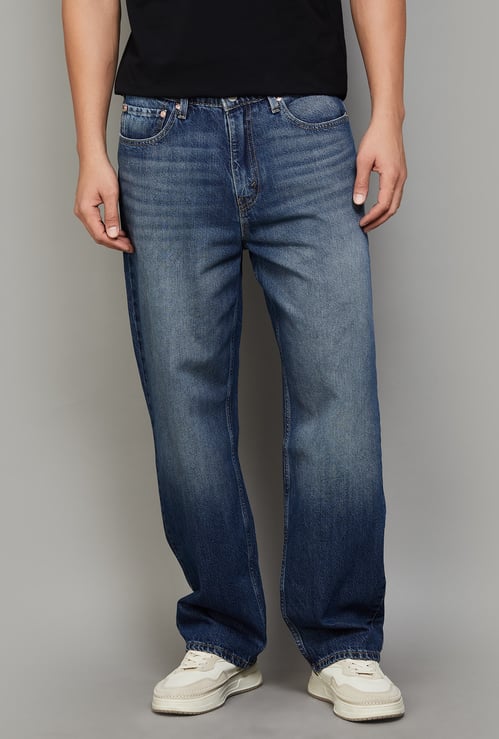 LEVI'S Washed Regular Straight Jeans