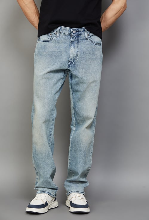 LEVI'S Washed Regular Tapered Jeans