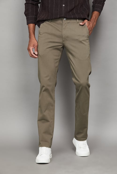 LEVI'S Solid Slim Straight Trousers