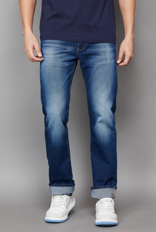 LEVI'S Washed 513 Slim Straight Jeans