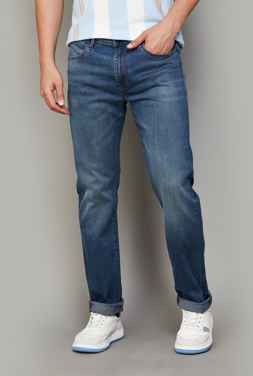 LEVI'S Redloop 513 Darkwashed Slim Straight Jeans