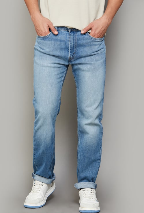 LEVI'S Stonewashed 513 Slim Straight Jeans