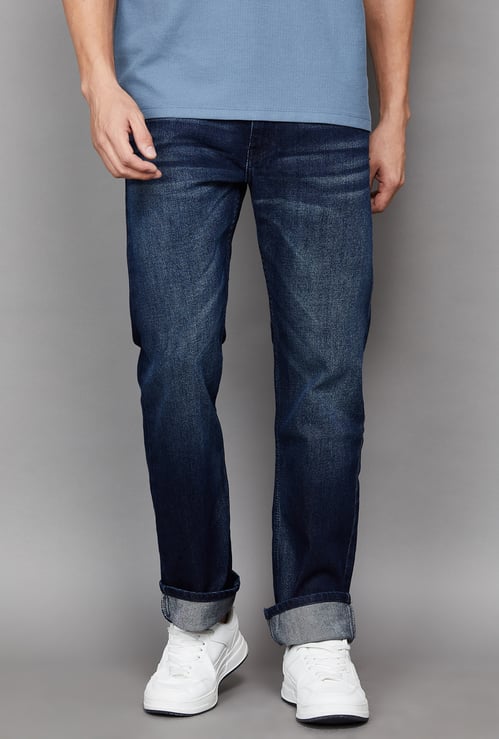 LEVI'S Washed Slim Straight Jeans