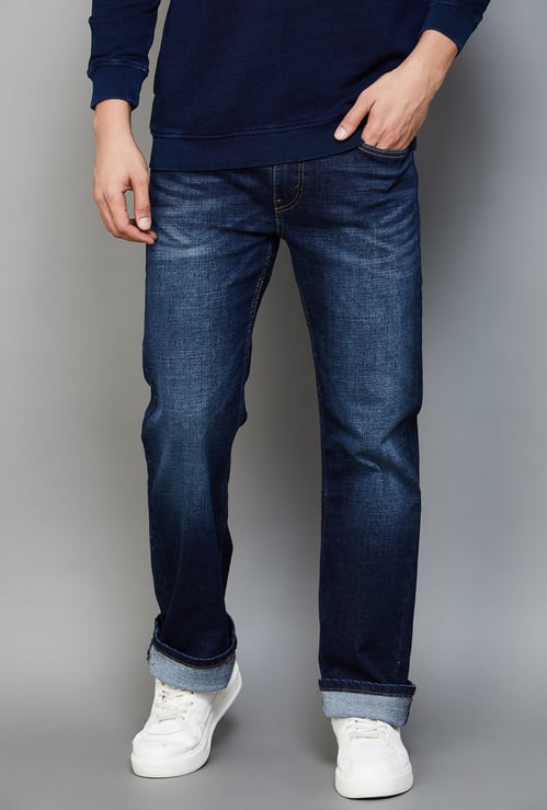 LEVI'S Darkwashed 527 Boocut Jeans