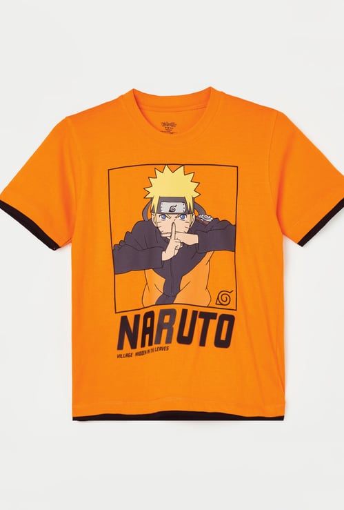 KIDSVILLE Boys Naruto Print T-shirt