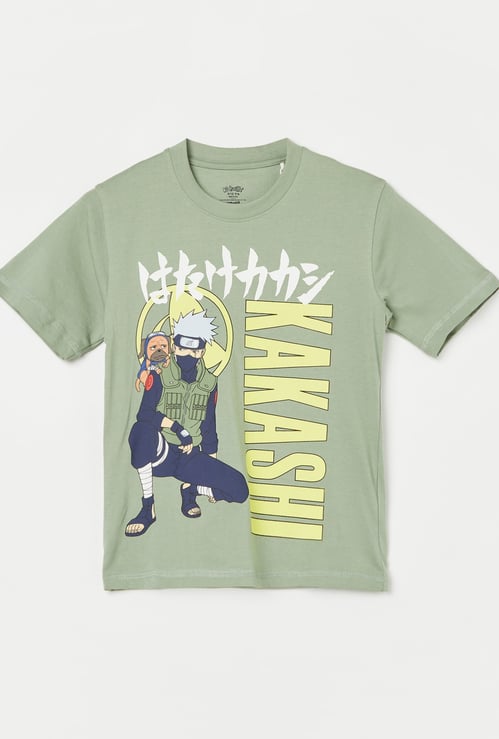 KIDSVILLE Boys Kakashi Print T-shirt