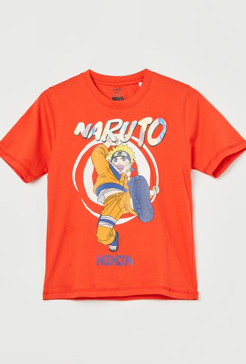 KIDSVILLE Boys Naruto Graphic Print T-shirt