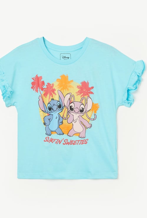 KIDSVILLE Girls Lilo & Stitch T-shirt