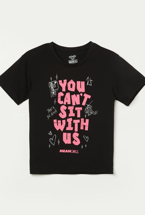 KIDSVILLE Girls Mean Girls Print T-shirt