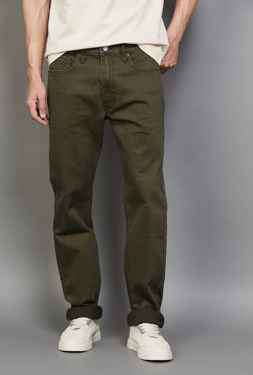 LEVI'S Solid 513 Slim Straight Jeans