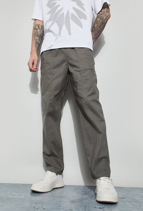 SmileyWorld Solid Regular Fit Trousers
