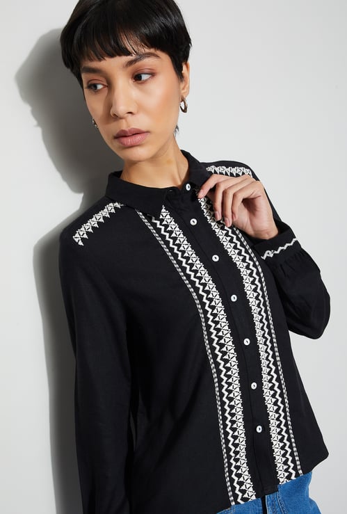 FAME FOREVER Embroidered Shirt