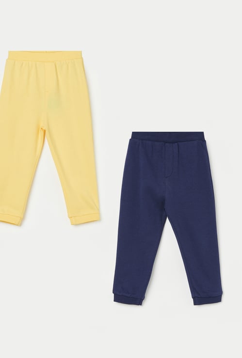 FS MINI KLUB Boys Solid Joggers - Pack of 2