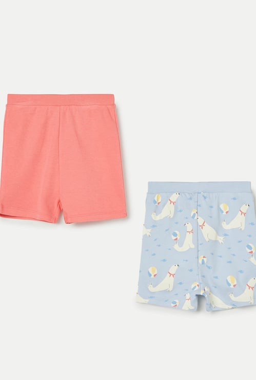 FS MINI KLUB Boys Assorted Shorts - Pack of 2