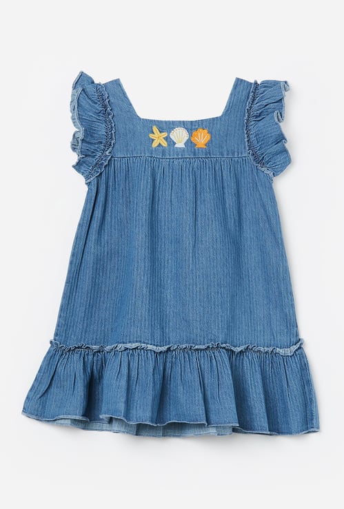FS MINI KLUB Girls Embroidered Dress