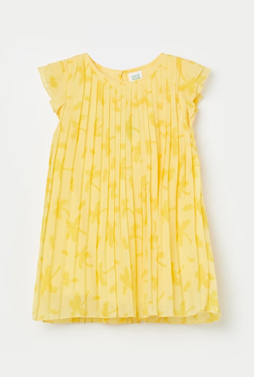 FS MINI KLUB Girls Pleated A-line Dress
