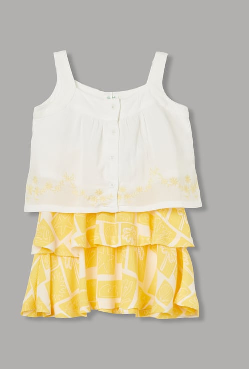 FS MINI KLUB Girls Embroidered Infant Basic Set