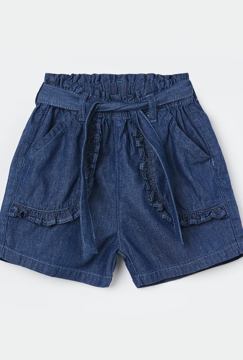 FS MINI KLUB Girls Shorts with Frill Trim