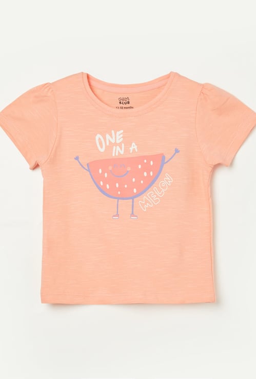 FS MINI KLUB Girls Graphic Print T-shirt