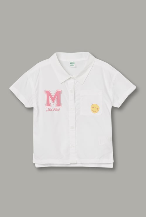 FS MINI KLUB Girls Printed Shirt