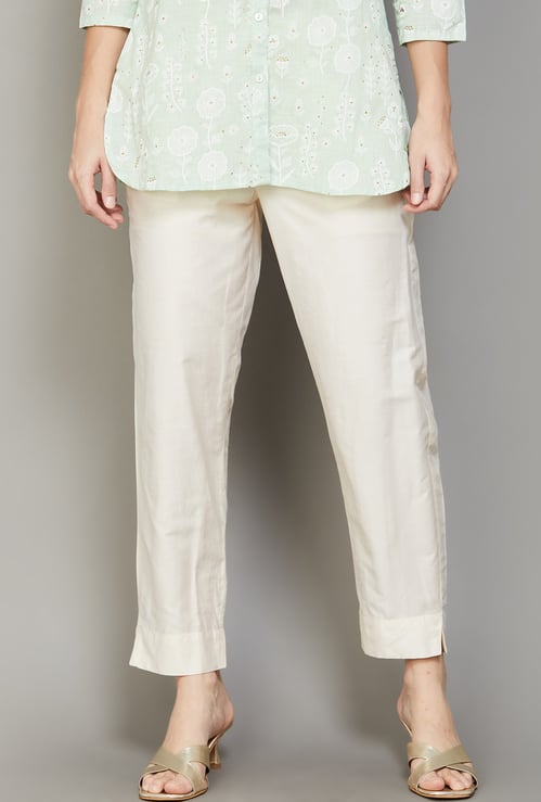 AURELIA Solid Straight Pants