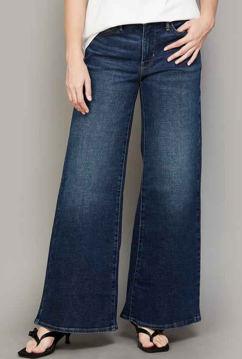 LEVI'S Dark Wash Wide Leg Jeans