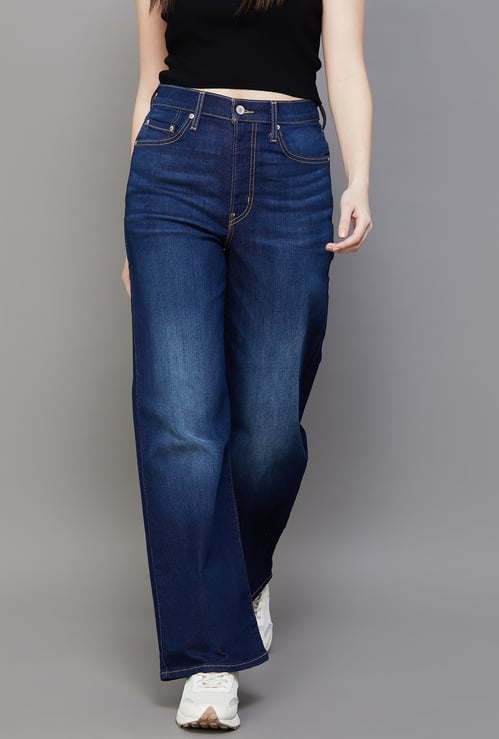 LEVI'S Washed High Wide Leg Jeans