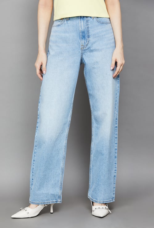 LEVI'S Washed Straight Fit Jeans