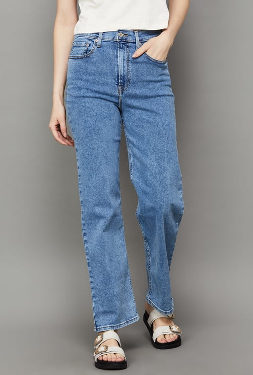 LEVI'S Washed Straight Fit Jeans