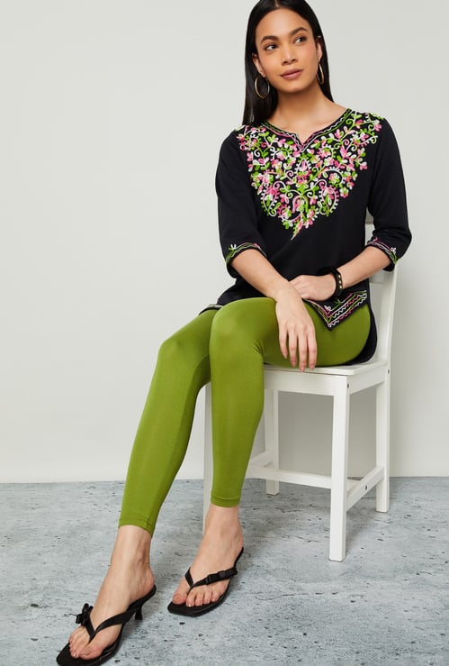 MELANGE Solid Leggings