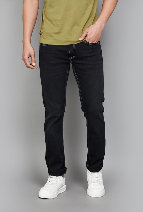 PEPE JEANS Solid Slim Straight Jeans