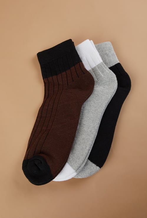 CODE Men Ankle Length Socks - Pack of 3