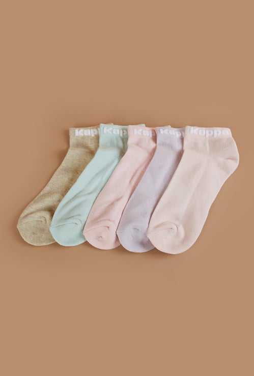 KAPPA Women Solid Ankle Length Socks - Pack of 5
