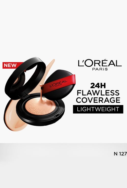 L'Oreal Infallible Cushion Foundation 24Hr Full Coverage Glass-skin finish-N127-11g