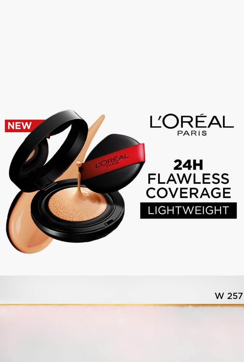 L'Oreal Infallible Cushion Foundation 24Hr Full Coverage Glass-skin finish-W257-11g