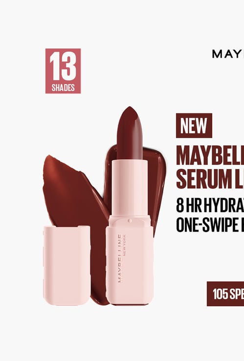 Maybelline Serum Satin Lipstick 8Hr Hydration - 105 Speed Walk 4.2g