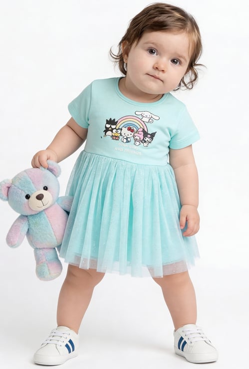 FAME FOREVER Girls Hello Kitty Printed A-Line Dress
