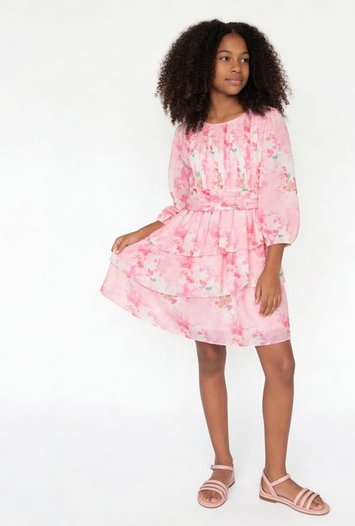 FAME FOREVER Girls Printed A-Line Dress