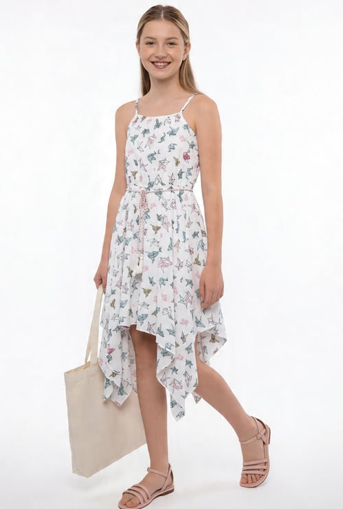 FAME FOREVER Girls Printed Fit & Flare Dress