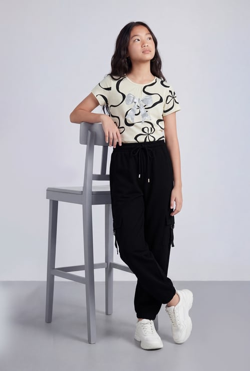FAME FOREVER Girls Solid Track Pants