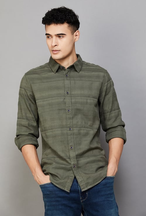 PEPE JEANS Textured Regular Fit Shirt