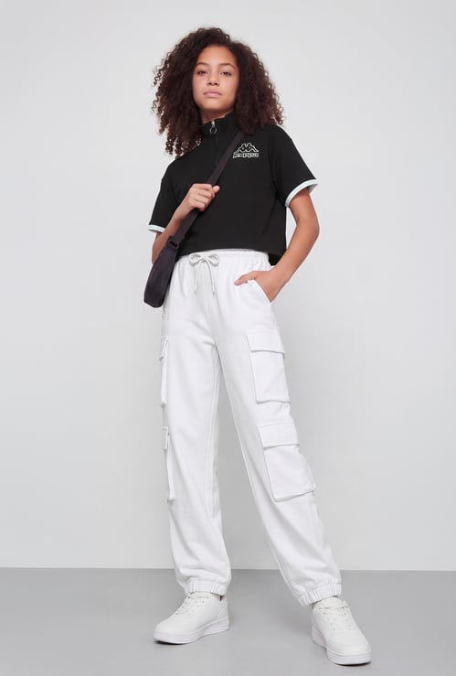 KAPPA Girls Solid Track Pants