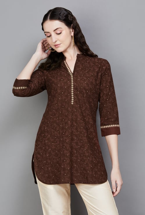 SPAN Ethnic Motif Straight Kurti