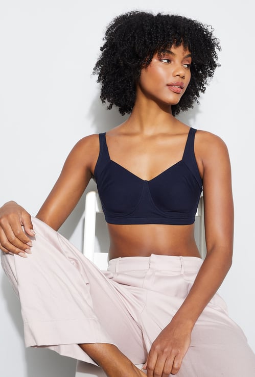 GINGER Solid Non Padded Non Wired Everyday Bra