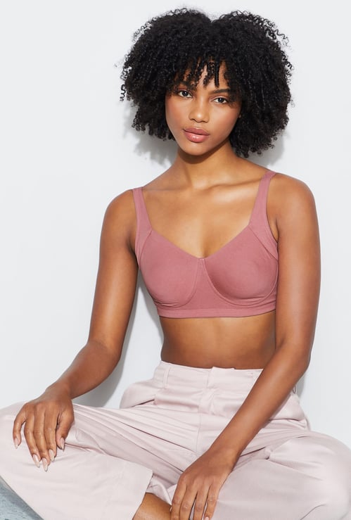 GINGER Solid Non Padded Non Wired Everyday Bra