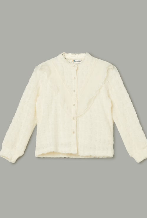 PEPPERMINT Girls Embroidered Top
